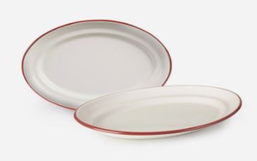 TRAVESSA OVAL 25CM ESMALTE BR FRISO BORD